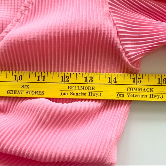 🌸New🌸 Zara Short Sleeve Crop Top Size Large & Medium Pink NWT - Picture 6 of 7